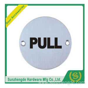 BTB SSP-009SS Pull And Glass Push Door Sign Plate